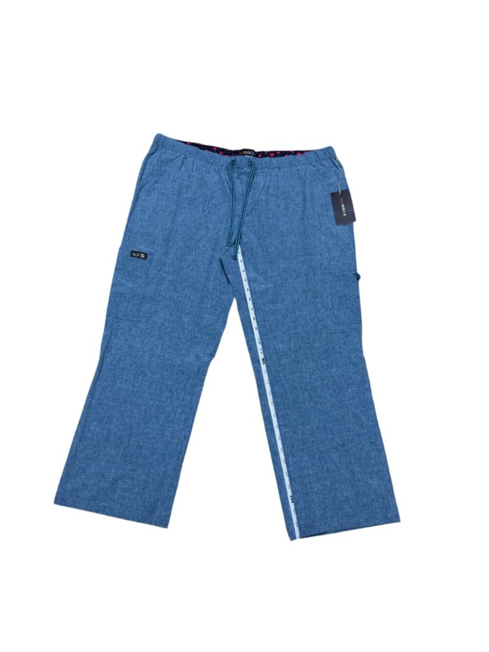 Koi Basics XL Blue Drawstring Elastic Waist Nursing Scrub Pants Pockets NEW - Picture 9 of 14